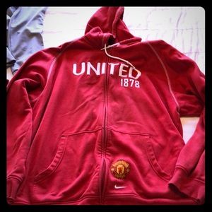 Vintage Nike Manchester United Zip Hoodie